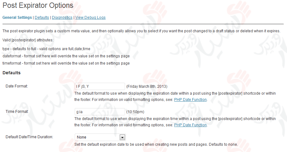 دستیار وردپرس - افزونه Post Expirator