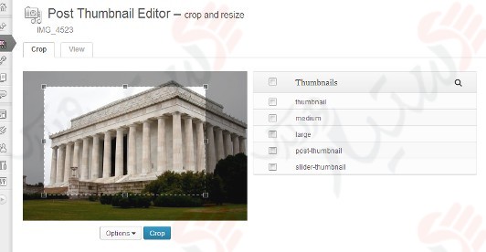 دستیار وردپرس - افزونه Post Thumbnail Editor