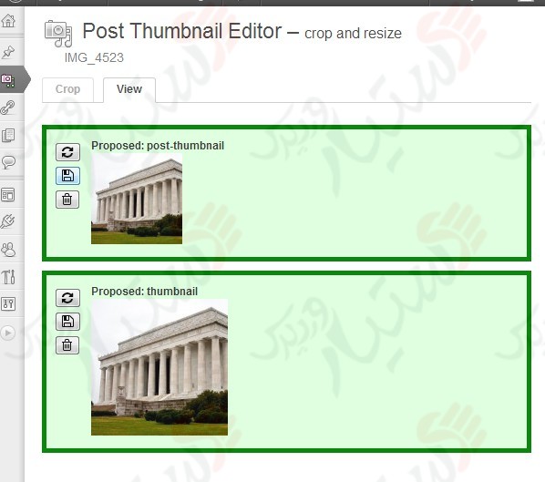دستیار وردپرس - افزونه Post Thumbnail Editor