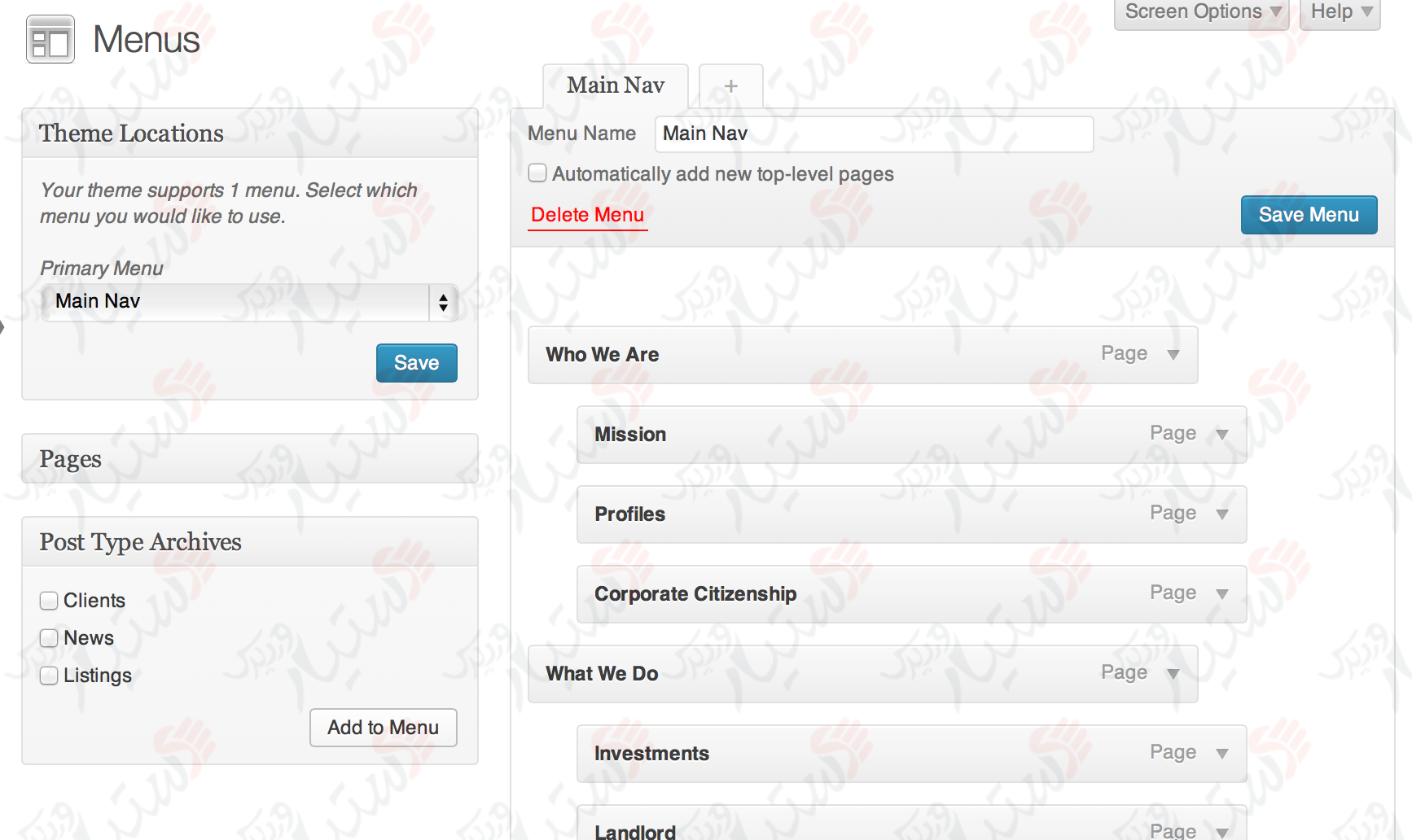 دستیار وردپرس - افزونه Post Type Archive Link