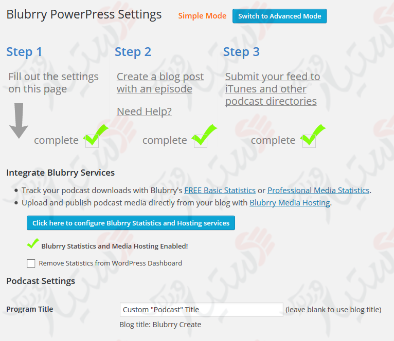 دستیار وردپرس - افزونه PowerPress Podcasting plugin by Blubrry