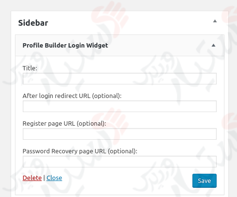 دستیار وردپرس - افزونه User registration user profile Profile Builder