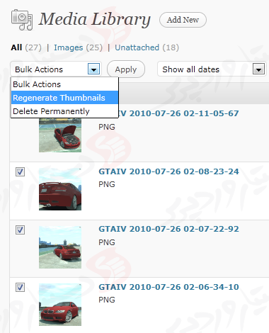 افزونه Regenerate Thumbnails