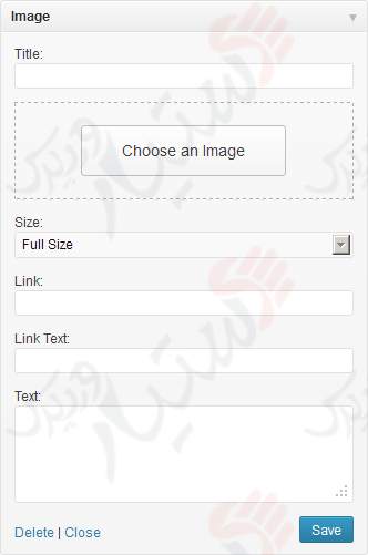 دستیار وردپرس - افزونه Simple Image Widget