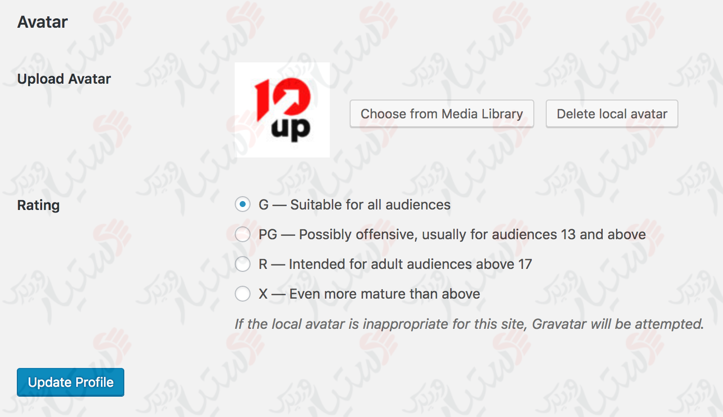 دستیار وردپرس - افزونه Simple Local Avatars