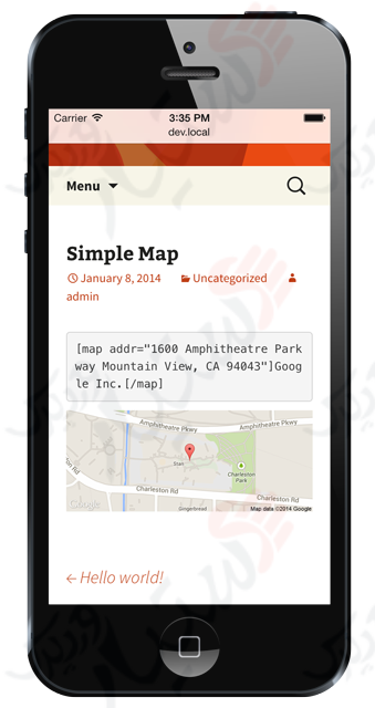 دستیار وردپرس - افزونه Simple Map