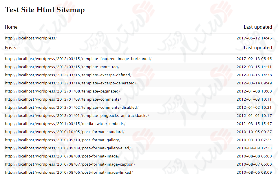 دستیار وردپرس - افزونه Simple Wp Sitemap
