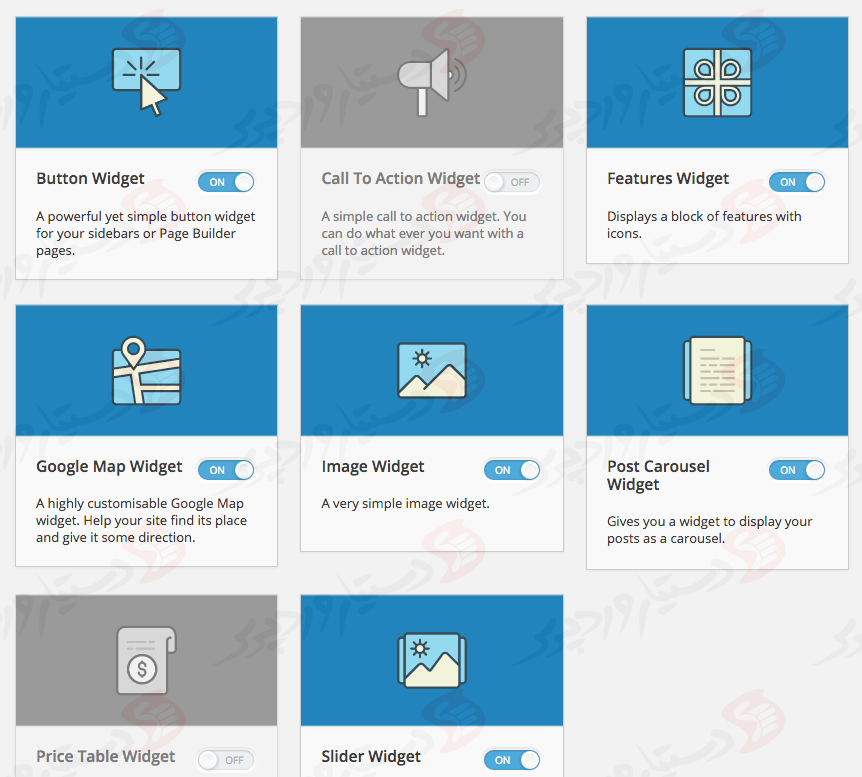 افزونه SiteOrigin Widgets Bundle