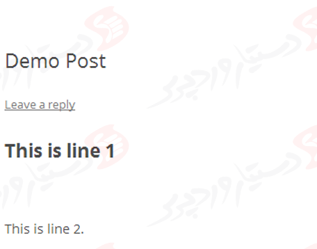 دستیار وردپرس - افزونه Spacer