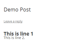 دستیار وردپرس - افزونه Spacer