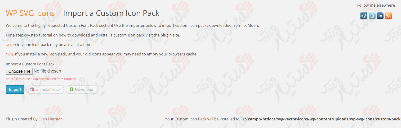 دستیار وردپرس - افزونه WP SVG Icons
