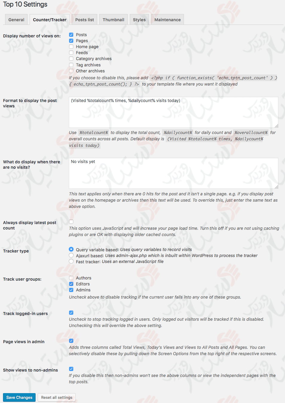 دستیار وردپرس - افزونه Top 10 Popular posts plugin for WordPress
