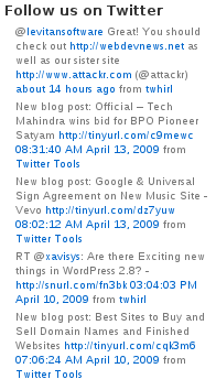 دستیار وردپرس - افزونه Twitter Widget Pro