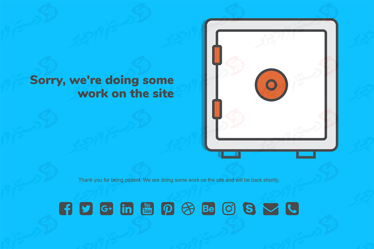 دستیار وردپرس - افزونه Under Construction