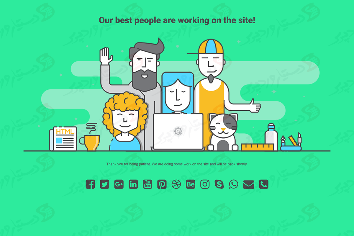 دستیار وردپرس - افزونه Under Construction