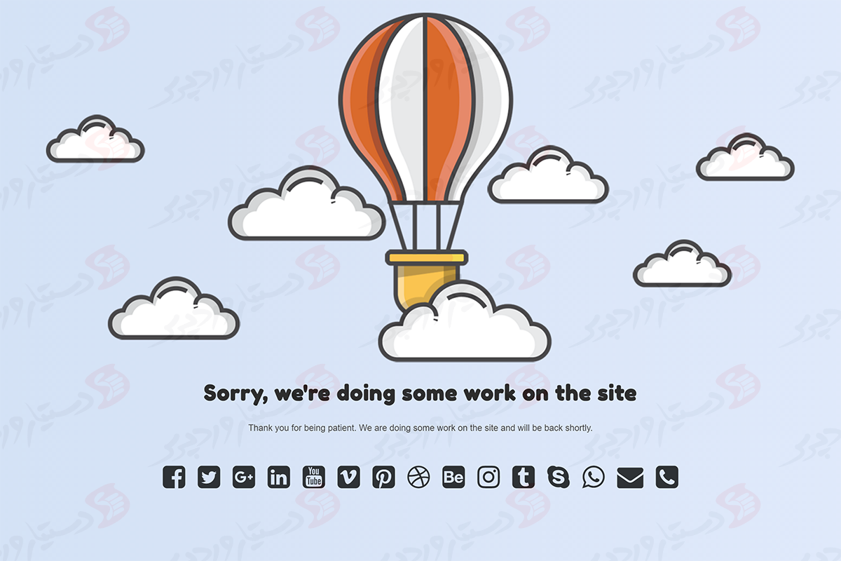 دستیار وردپرس - افزونه Under Construction