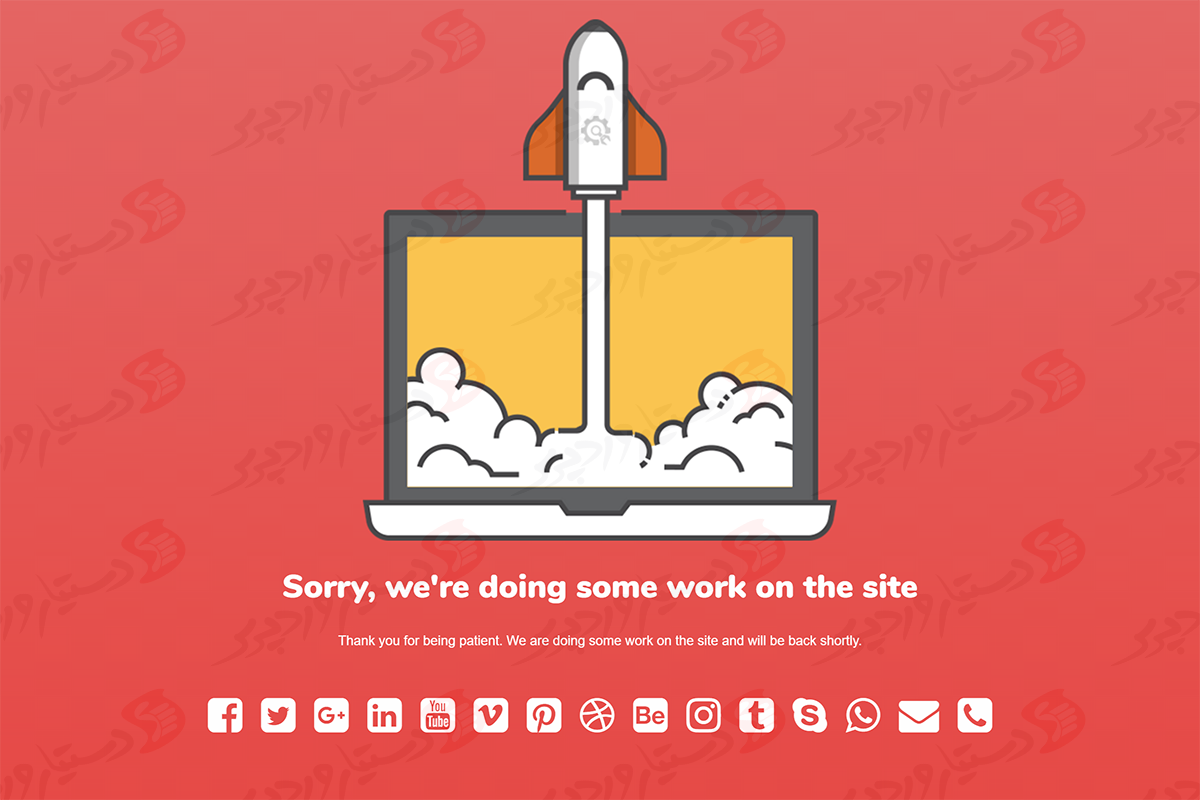 دستیار وردپرس - افزونه Under Construction