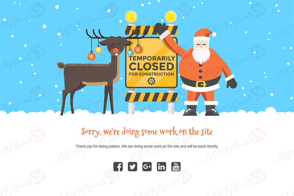 دستیار وردپرس - افزونه Under Construction