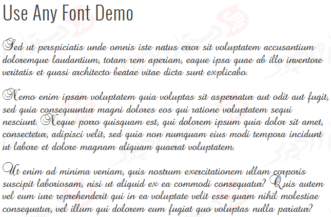 دستیار وردپرس - افزونه Use Any Font