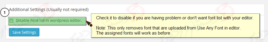 دستیار وردپرس - افزونه Use Any Font