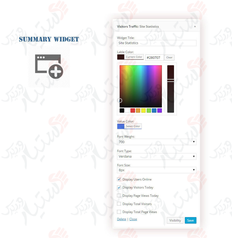 دستیار وردپرس - افزونه Visitors Traffic Real Time Statistics