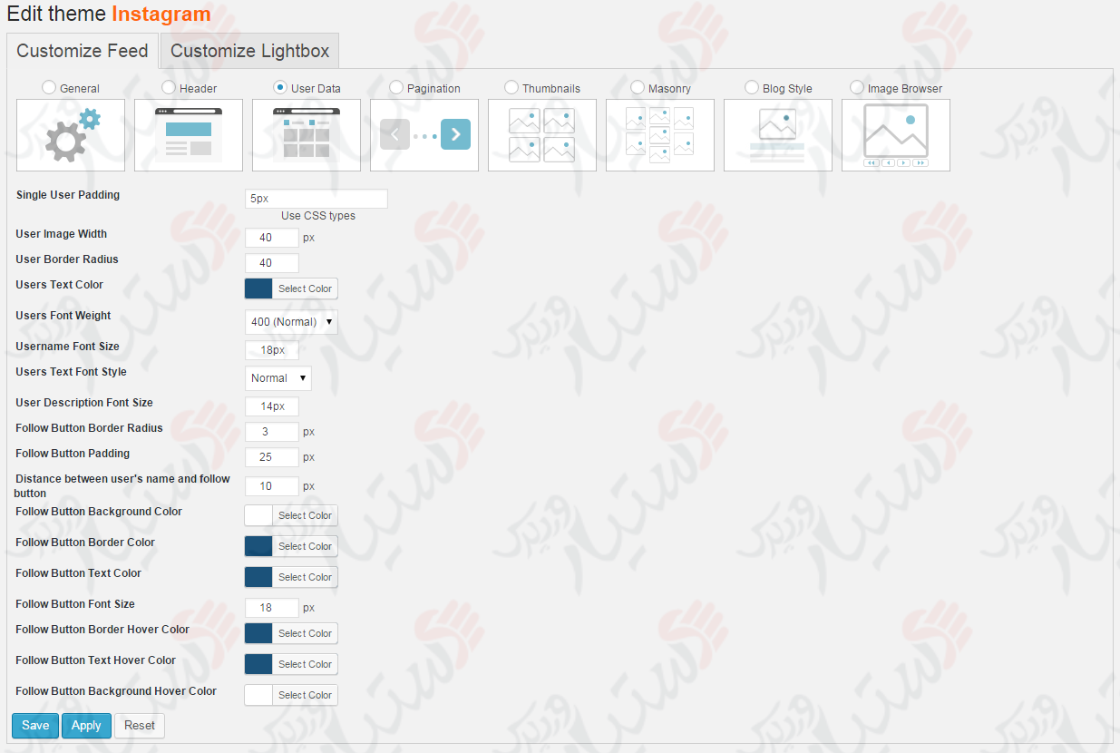 دستیار وردپرس - افزونه 10Web Instagram Feed Instagram Gallery