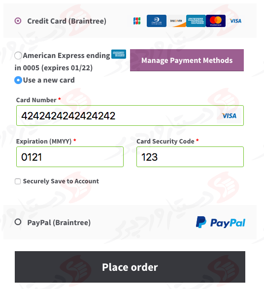 دستیار وردپرس - افزونه WooCommerce PayPal Powered by Braintree Payment Gateway