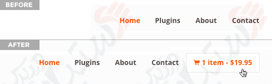دستیار وردپرس - افزونه WooCommerce Menu Cart