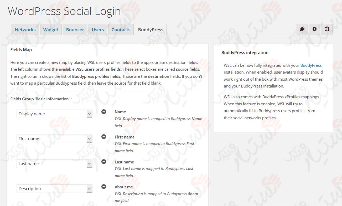 دستیار وردپرس - افزونه WordPress Social Login