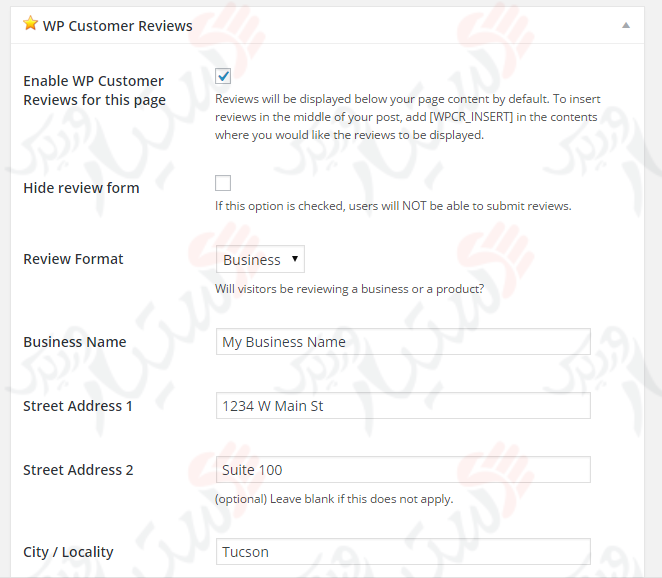 دستیار وردپرس - افزونه WP Customer Reviews