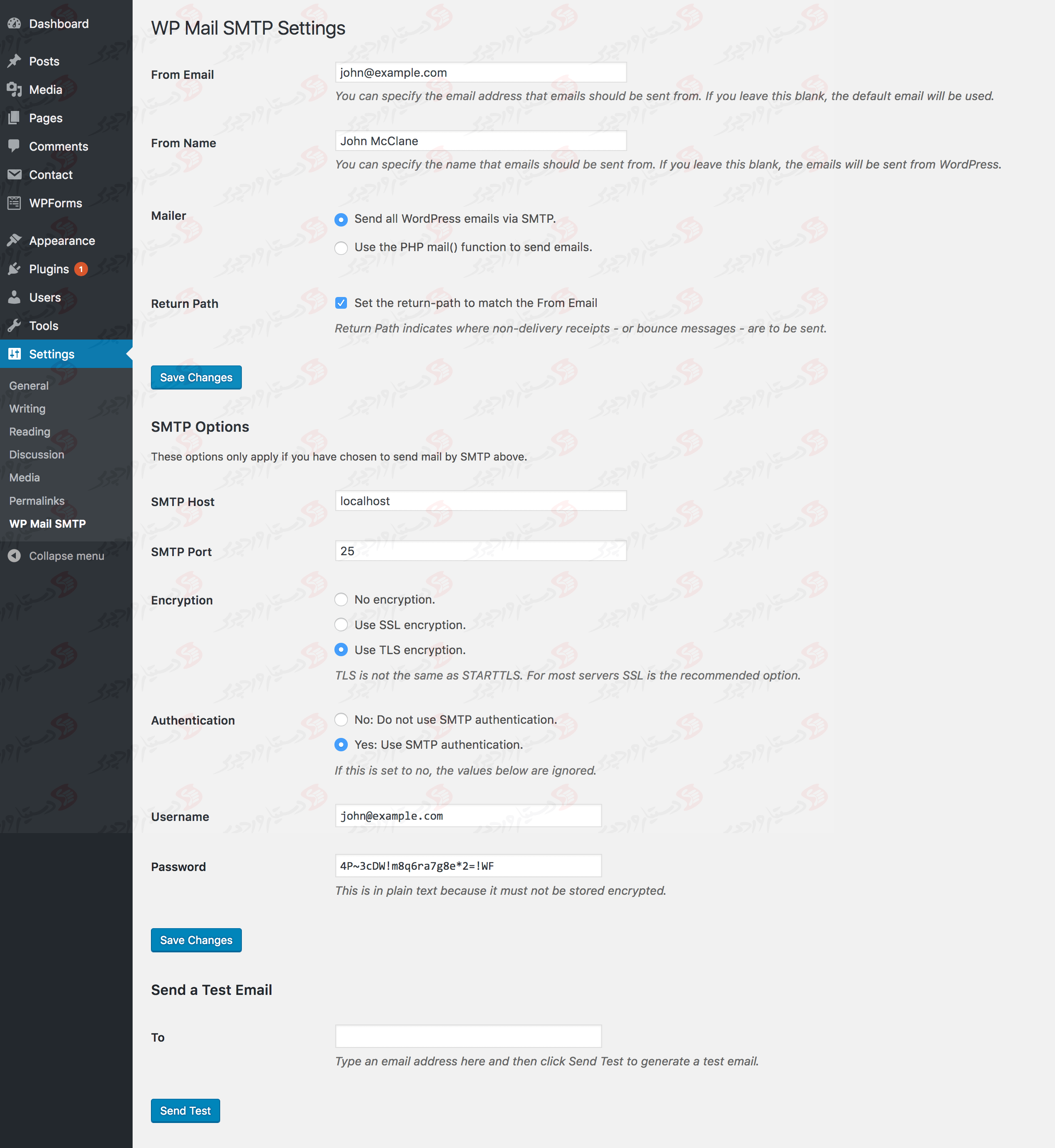 افزونه WP Mail SMTP by WPForms