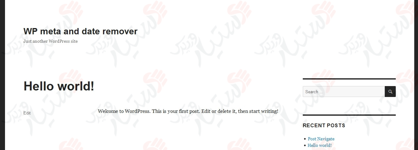 دستیار وردپرس - افزونه WP Meta and Date Remover