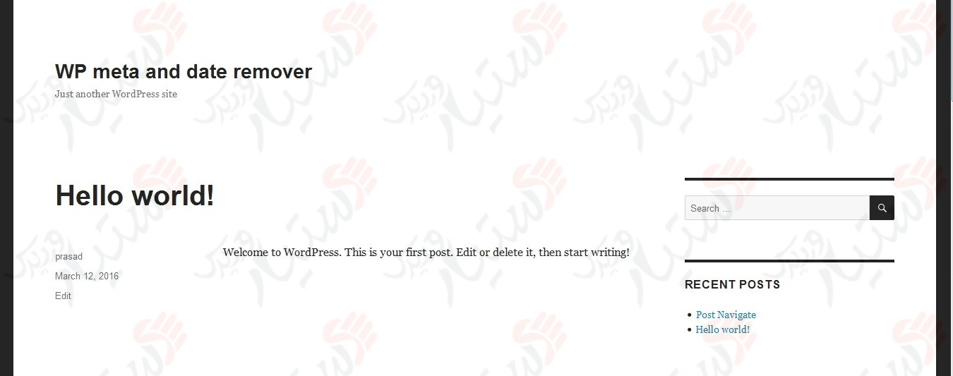 دستیار وردپرس - افزونه WP Meta and Date Remover
