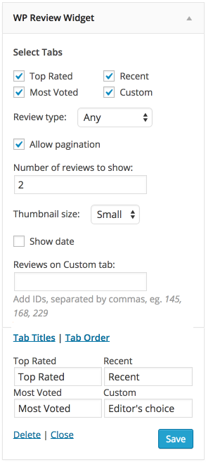 دستیار وردپرس - افزونه WP Review