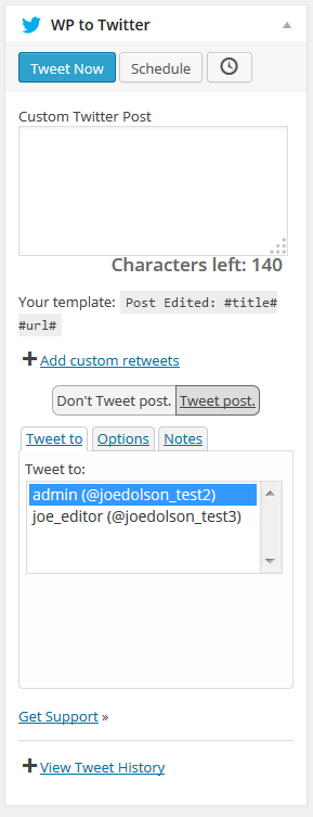 دستیار وردپرس - افزونه WP to Twitter