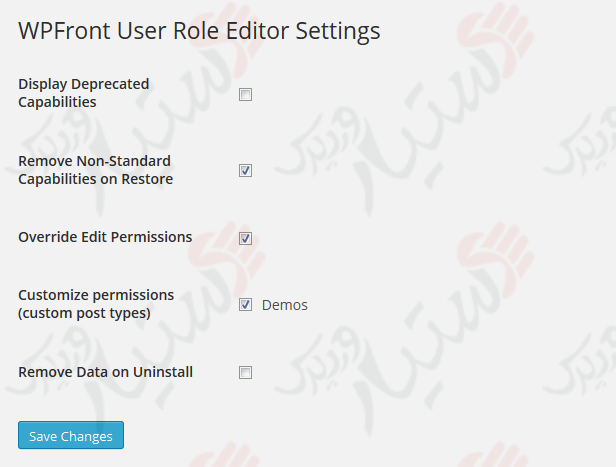 دستیار وردپرس - افزونه WPFront User Role Editor