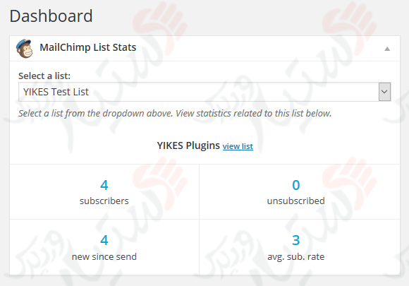 دستیار وردپرس - افزونه Easy Forms for MailChimp