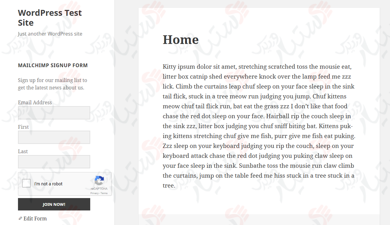 دستیار وردپرس - افزونه Easy Forms for MailChimp