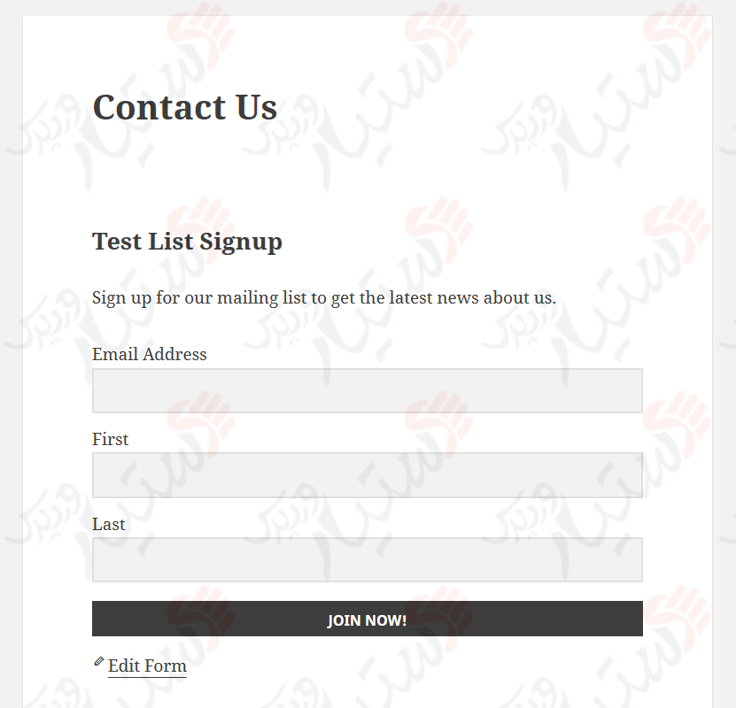 دستیار وردپرس - افزونه Easy Forms for MailChimp
