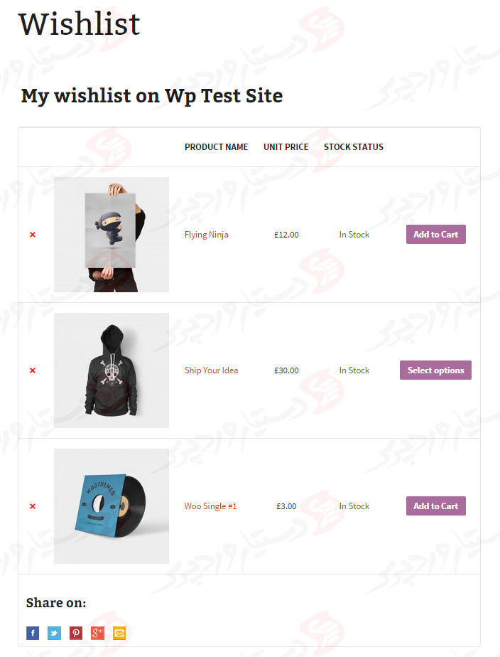 دستیار وردپرس - افزونه YITH WooCommerce Wishlist