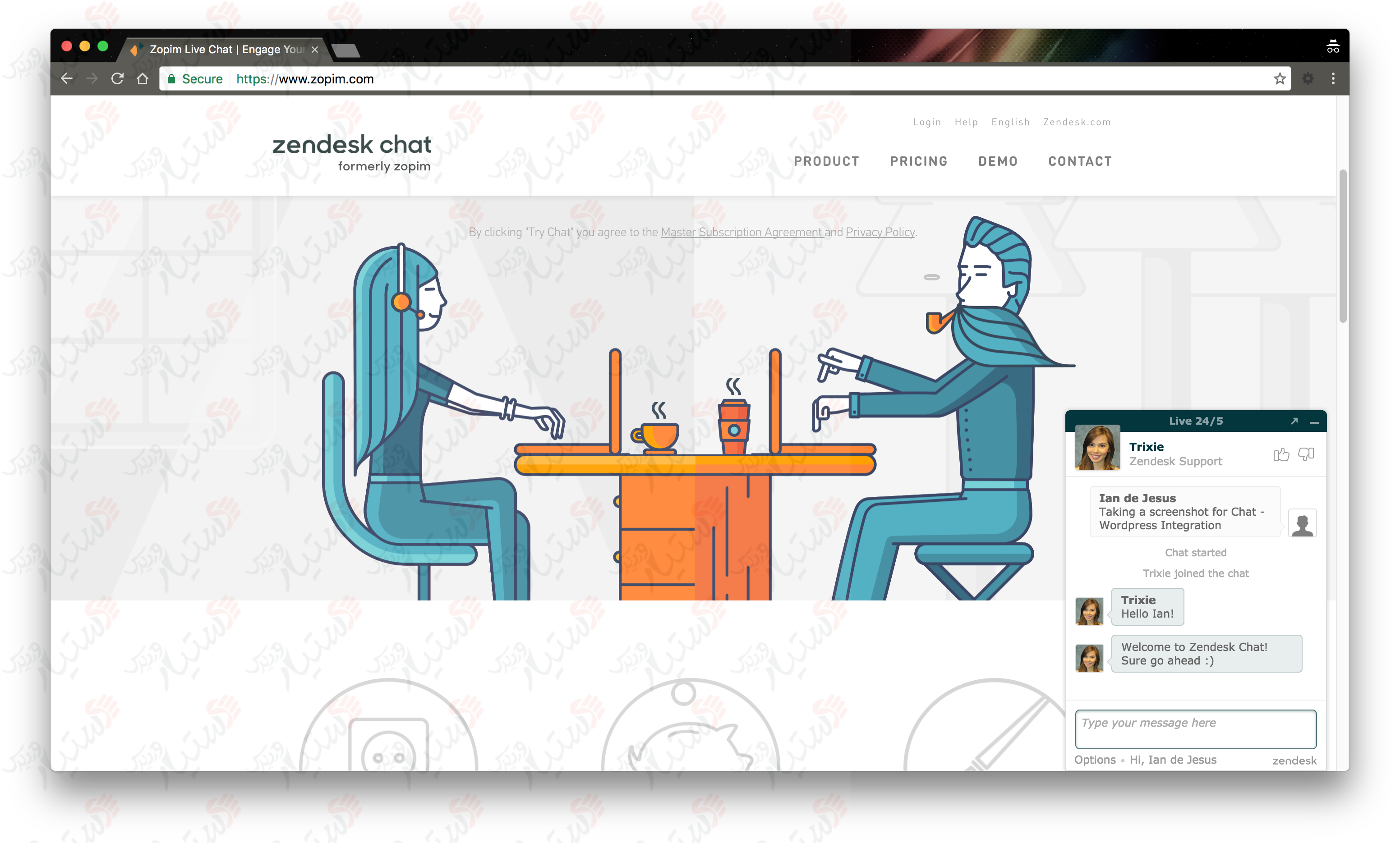 دستیار وردپرس - افزونه Zendesk Chat